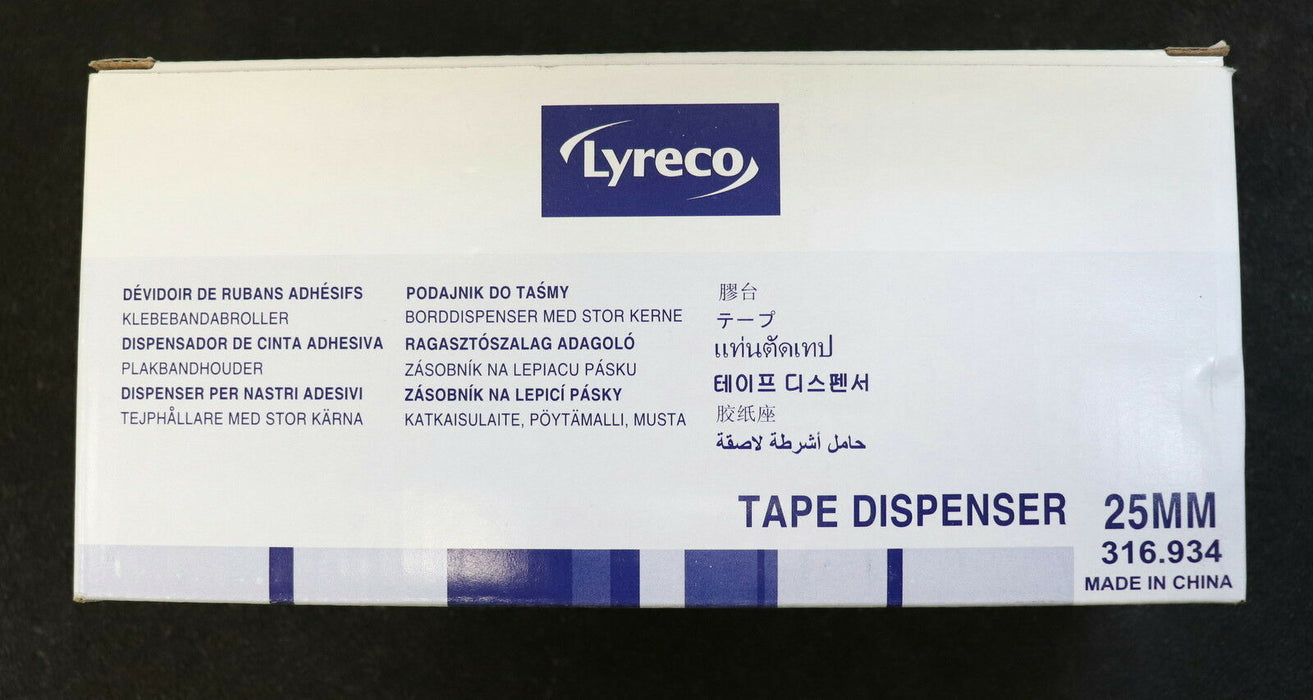 LYRECO 15 Stück Klebefilmabroller 316.934 rutschsicherer Tischabroller 19mmx33m