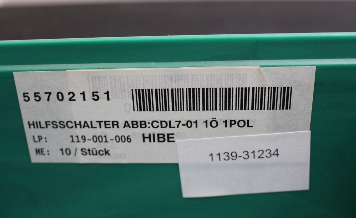 ABB Hilfsschalter mit Varistor CDL7-01 - f. Schütze BE40..BE75 -1polig- 1 Öffner