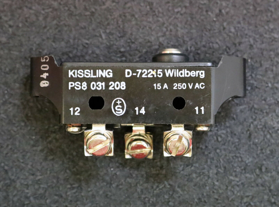 KISSLING Endschalter Mikroschalter PS08 031 208 250VAC 15A - unbenutzt