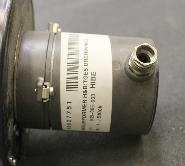H&B HIBE M72-A526 CMR Messumformer für Drehwinkel TGE 4 0-10 kp/cm² P 14432-0-17
