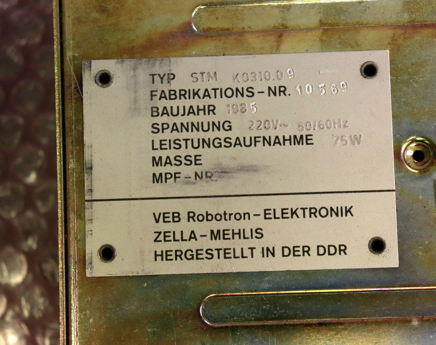 VEB ROBOTRON Stromversorgungsmodul STM K 0310.09 12V / 4,2A/ 10 - 75W