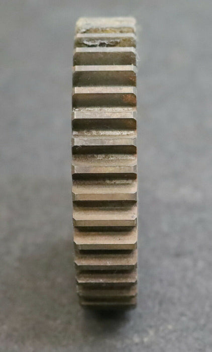 DEMAG Zahnrad Außenverzahnung Z=38 Breite 18mm m=2,25mm + Innenverzahnung Z=14