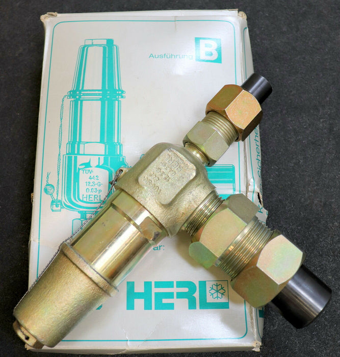 HERL Sicherheitsventil DN12 PN40 safety relief valve T21-A DN12 p=22bar PN40