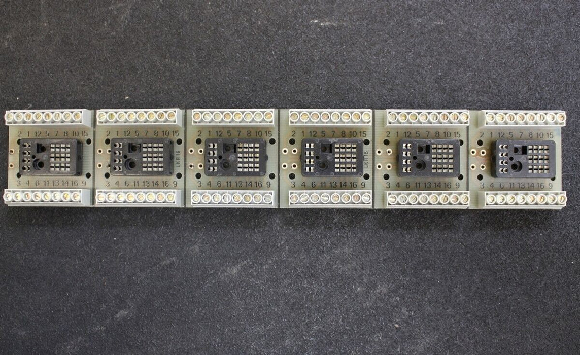 BÜRKLIN Fassungsleiste für Kammrelais, RV 16/6 EP - Best.-Nr.:30 G 800