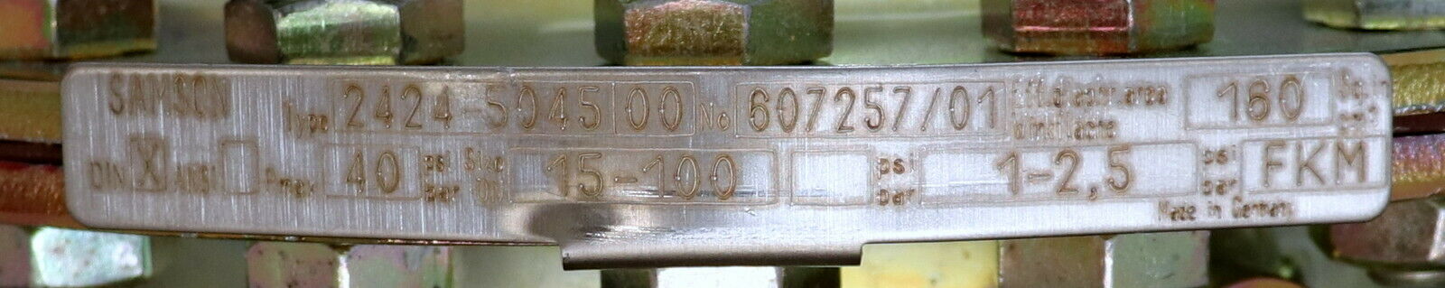 SAMSON Differenzdruckregler Type 2424 - 50045 00 160cm² Pmax=40bar