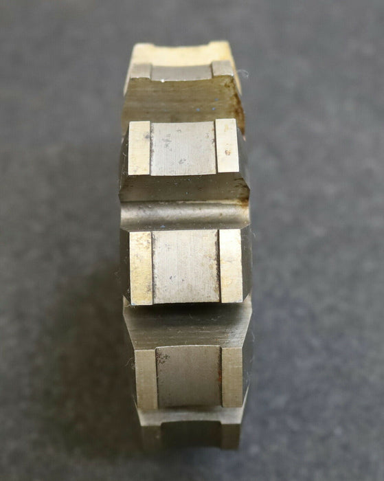 PWS Keilwellen Formfräser für 12 Keile 145,6x160xØ16,6mm Form C mit Höcker