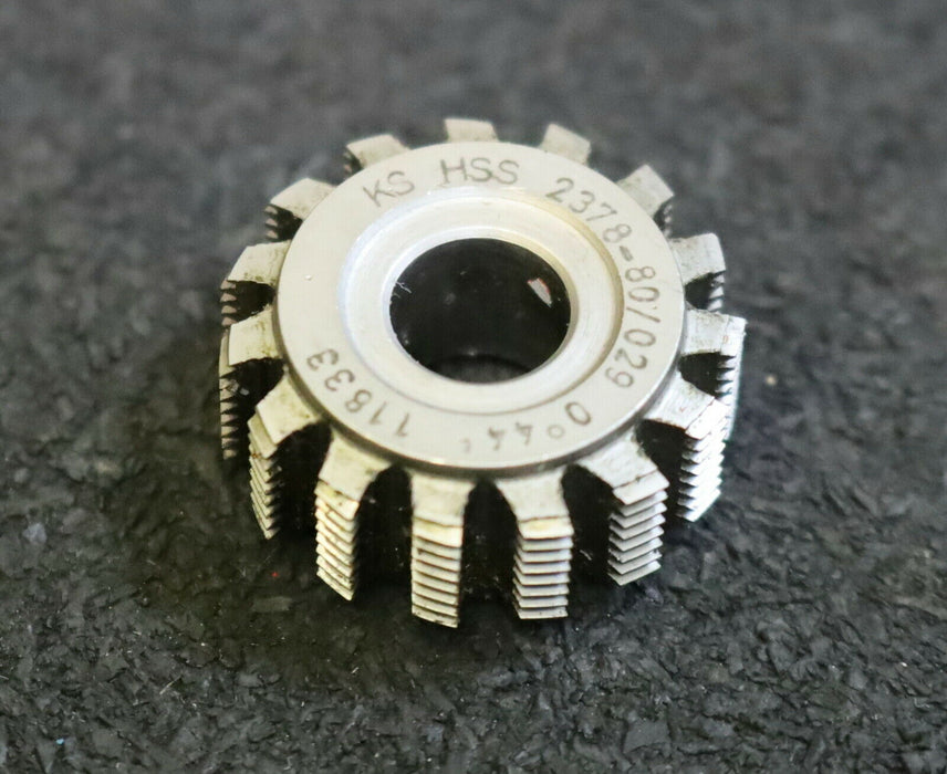 SCHNYDER Wälzfräser No. 11833 2378-80/029 Abmessungen Ø24x10xØ8mm 1gg. Rechts