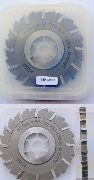 Scheibenfräser DIN 885 Art.-Nr. 14131125 Form A Typ H Ø100js16x8k11xØ32H7