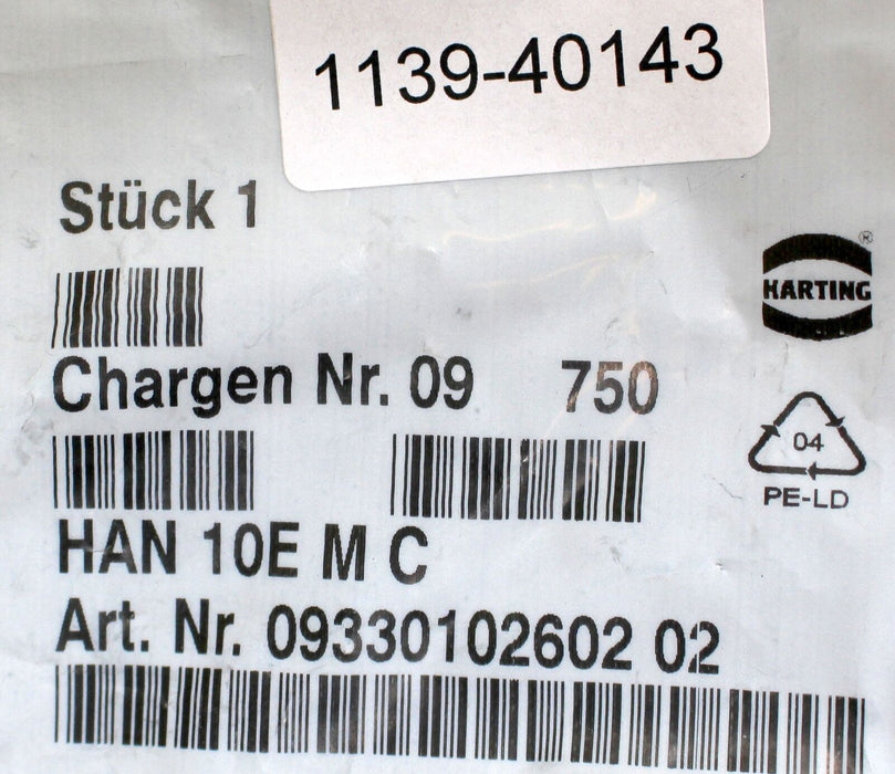 HARTING 5 Stück Buchseneinsatz HAN 10E M C 09330102602 02 Kontakteinsatz