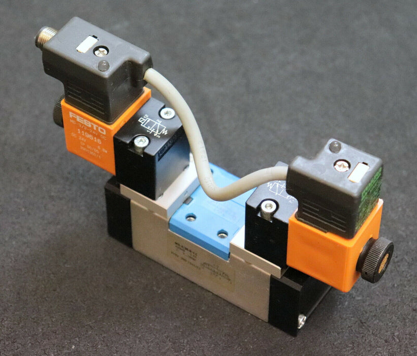 FESTO MURR Magnetventil + MSUD Doppelventilstecker MD-5/3E-D-1 C Art.Nr. 43349