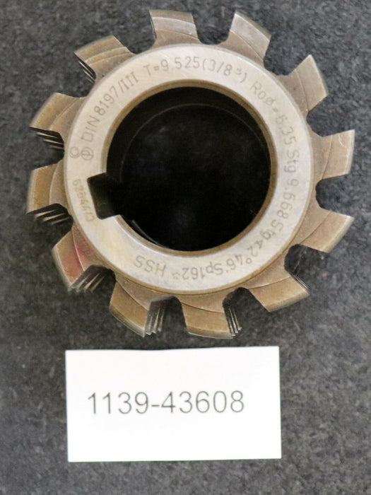 G P S Rollkettenradwälzfräser für Rollkettenräder DIN 8197 III Teilung 9,525