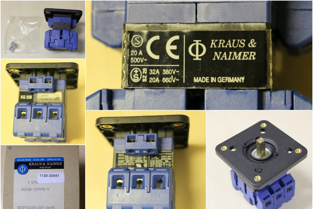 KRAUS&NAIMER Lastschalter KG32B-C29910E-F03205/001 DES-30A-ohne Schaltgriff