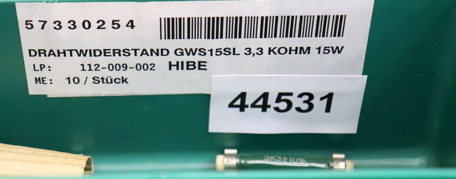 WK WALTER KLUXEN RIG-Widerstand glasierter Drahtwiderstand C5 3000Ohm GWS 15