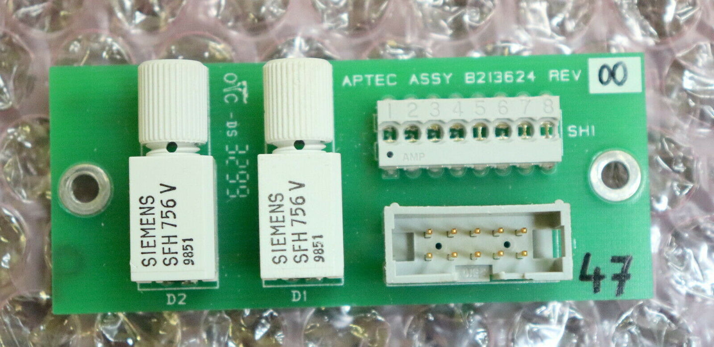 APTEC Assy Board REV 00 PCB B213625 mit 2 x SIEMENS SFH756V  - gebraucht