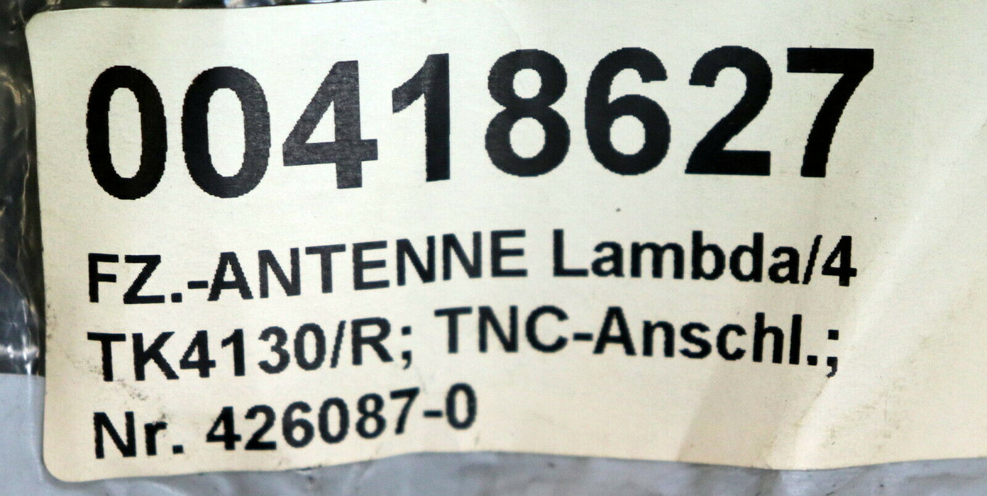 Fahrzeug Antenne TK4130/R Artikel-Nr. 426087-0 Lambda 4 Anschluss TNC-Stecker