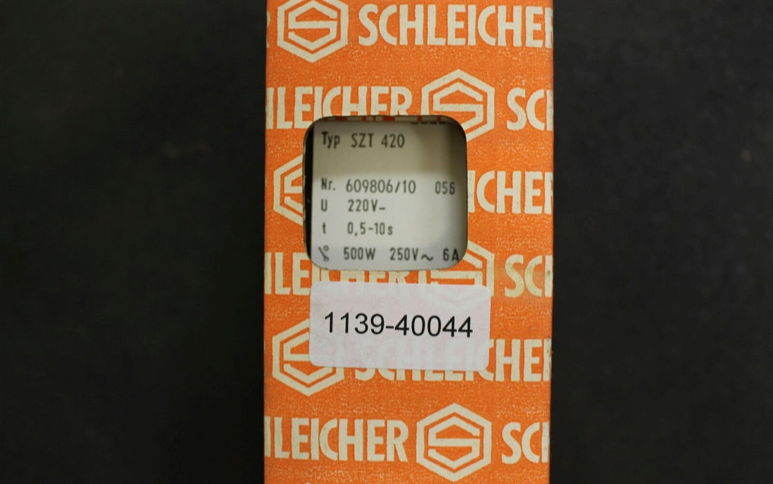 SCHLEICHER Elektronisches Zeitrelais SZT 420 - 220V - t=0,5-10s - Nr. 609806/10