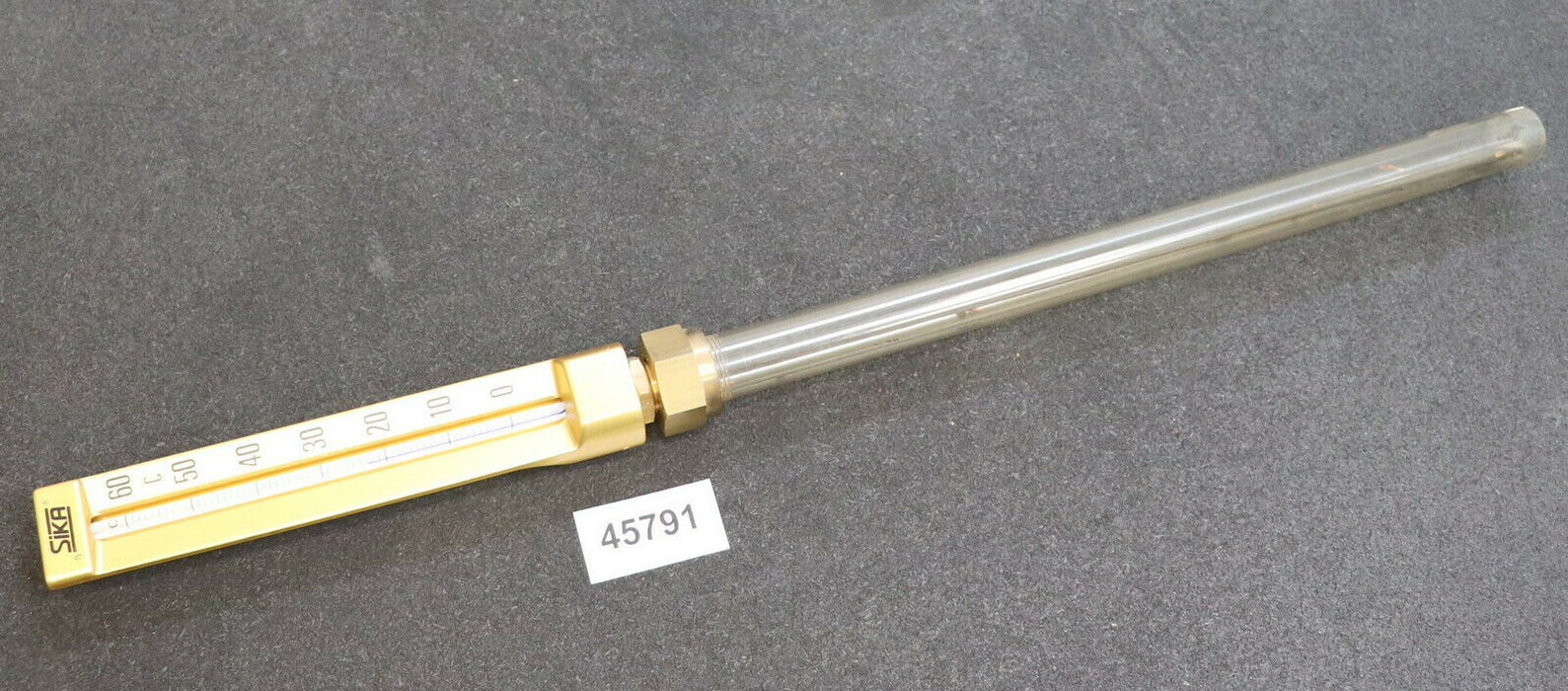 SIKA Einschraub-Thermometer 0-60°C - Messstablänge 350mm - für Gewinde 1/2"