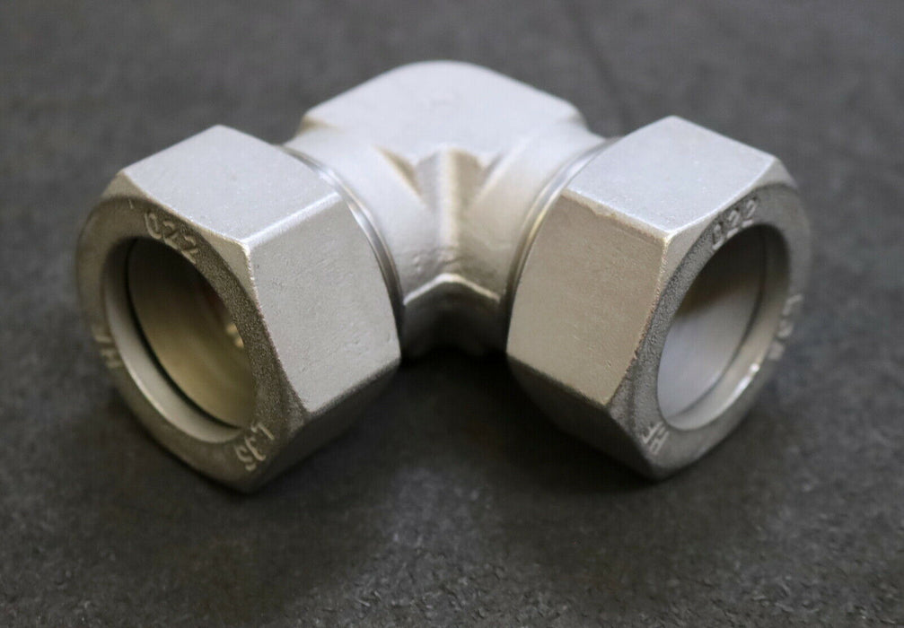 ERMETO / PAV Winkelverschraubung mit Dichtkegel W 35-ZL AußenØ 35mm beidseitig