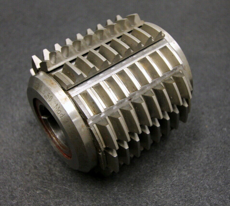 SAAZOR Stollenwälzfräser involute spline hob Fertigfräser m=3mm BP I DIN3972 LKN