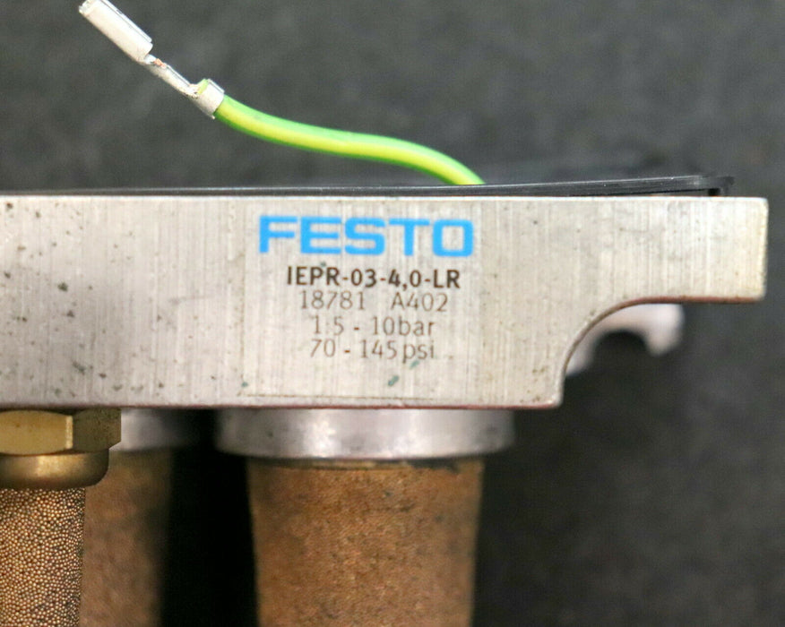 FESTO Endplatte Ventilinsel + Filtern IEPR-03-4,0-LR Nr. 18781 A402 I: 5-10bar