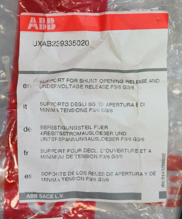 ABB Stromauslöser UXAB239335020 Befestigungsteil für Arbeitsstromauslöser F3/6