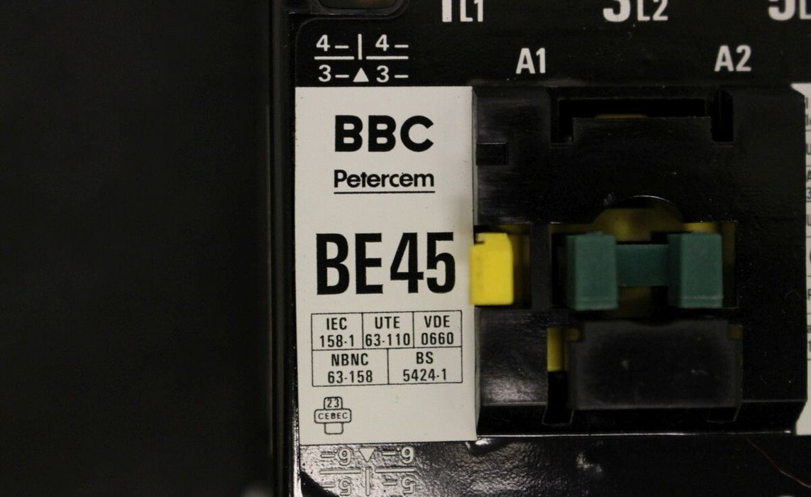 BBC Wechselstrom-Schütz  BE45-30-11 - 22KW - Spulenspannung 220VDC