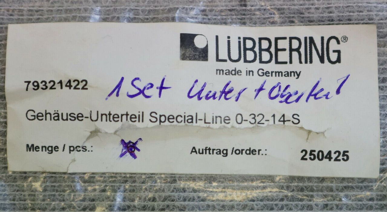 LÜBBERING Gehäuse Oberteil + Unterteil Special Line 032-14-S Best.Nr. 79321422