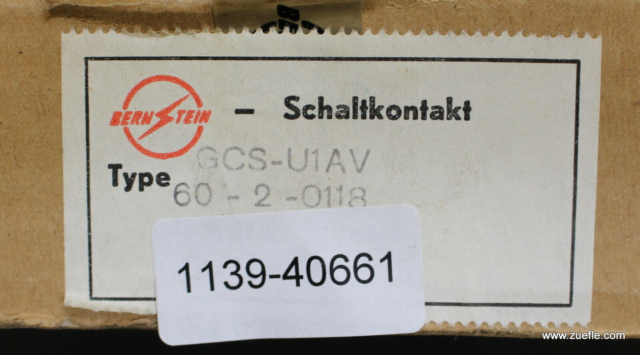 BERNSTEIN Grenztaster GC-SU1 AV 6A 380VAC IP65 Verstellbare Kulisse Art. 6020118