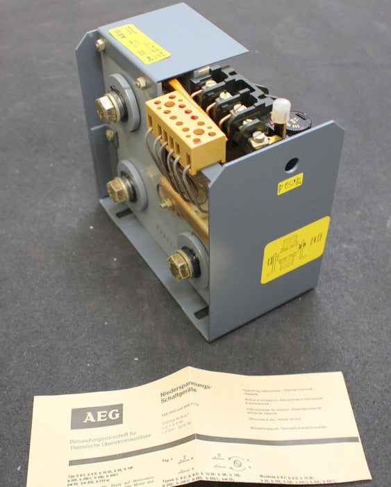 AEG Thermischer Überstromauslöser Typ bw 320 125-200A 40s E-Nr. 910-342-113