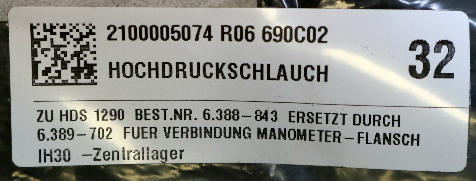 KÄRCHER HD-Schlauch DN5 28cm 6.389-702.0 - unbenutzt in OVP