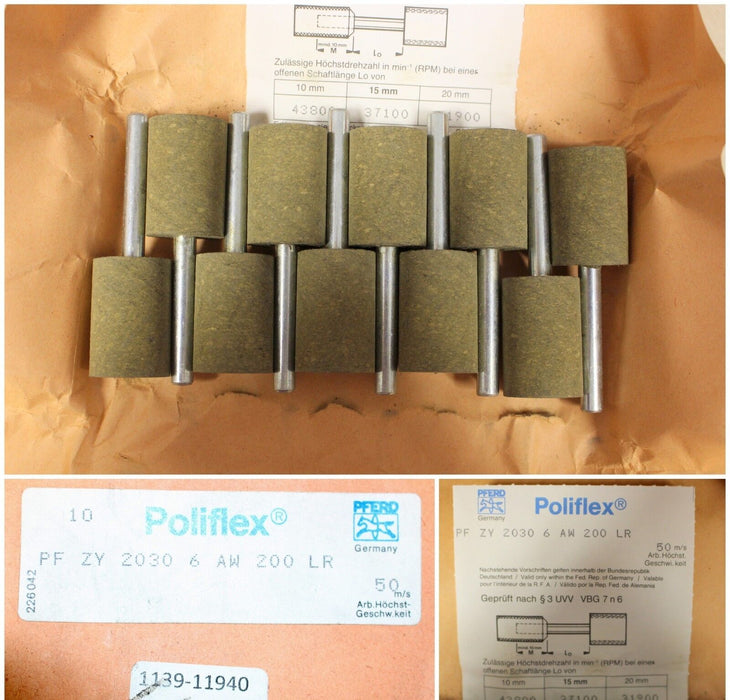 PFERD Poliflex Feinschleifstift PF ZY 2030/6 AW 200 LR-Art.Nr. 41246220-10 Stk.