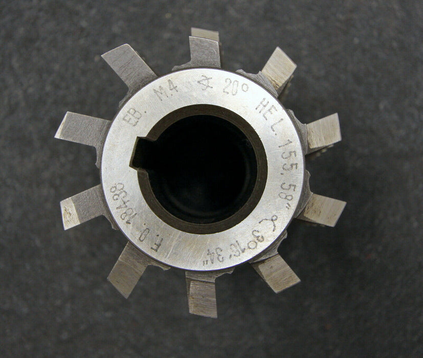 Vollstahlwälzfräser gear hob m= 4mm 20° EGW Ø75x80xØ27mm mit LKN 1gg. Links HSS