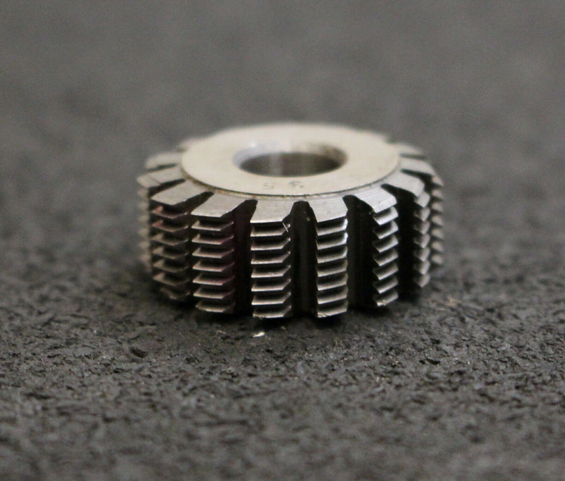 KÖPFER Vollstahl-Wälzfräser m= 0,35mm DIN58400 20° EGW 1gg. rechts 15 Spannuten