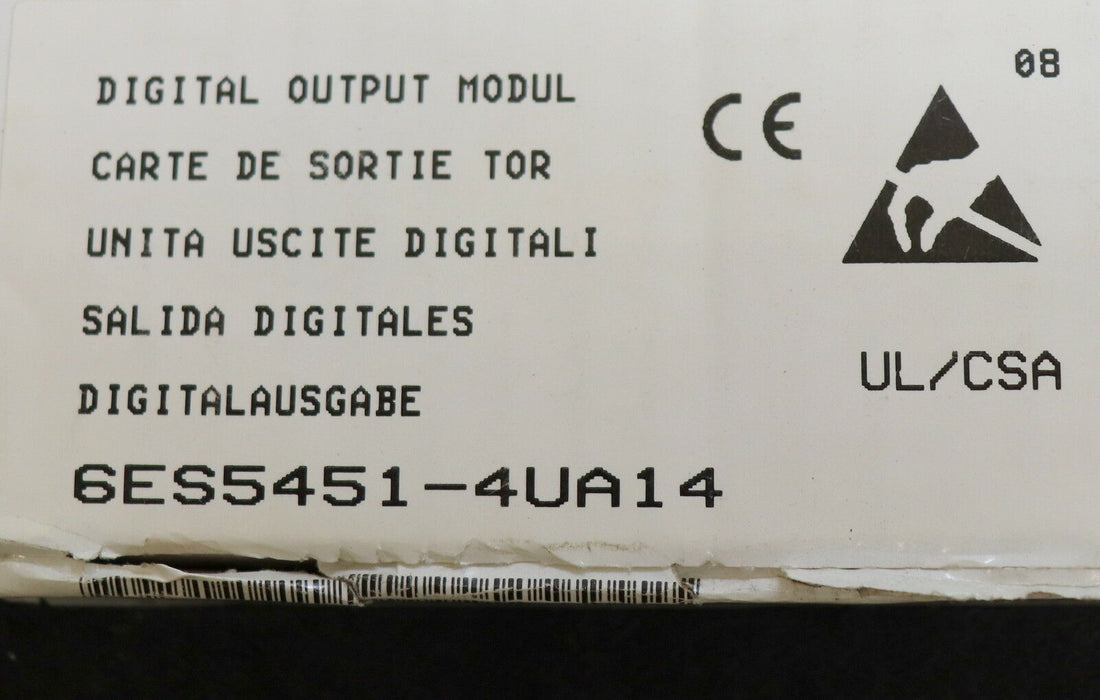 SIEMENS SIMATIC S5 Digitalausgabe 6ES5451-4UA14 Version 1 in OVP