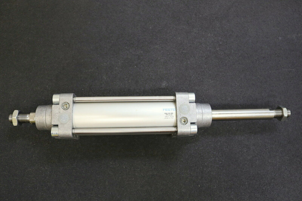 FESTO Pneumatikzylinder DNG-50-100-PPV-A-S2 Art.Nr. 34627 doppelwirkend - 12bar