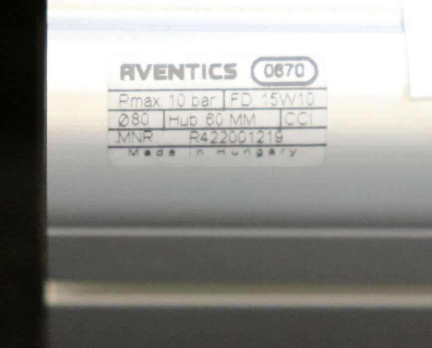 REXROTH AVENTICS Kompakt-Pneumatikzylinder Art. R422001219 pmax=10bar D: 80mm