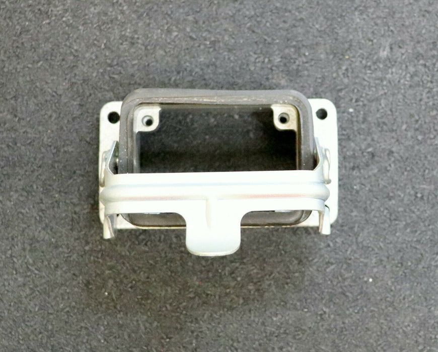 HARTING 3 Stück Anbaugehäuse 6B aus Metall mit 1 Metallbügel - gebraucht