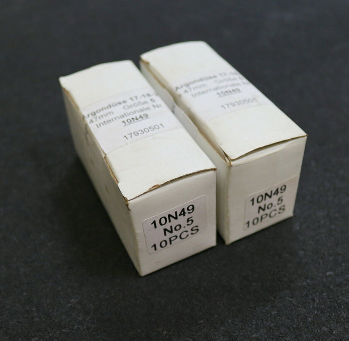 20x Argondüse 10N49 17-18-26 Länge 47mm Größe 5 ID 17930501 unbenutzt