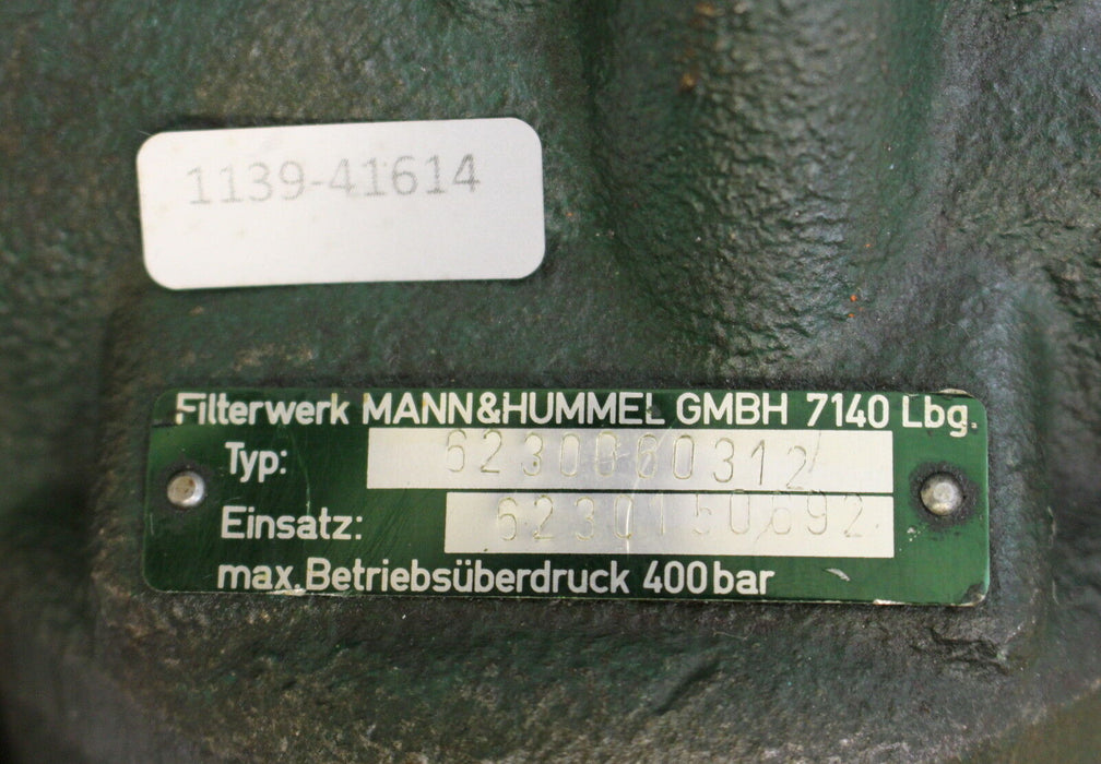 MANN + HUMMEL Filtergehäuse mit Einsatz 6230060312 mit Einsatz 6230150692