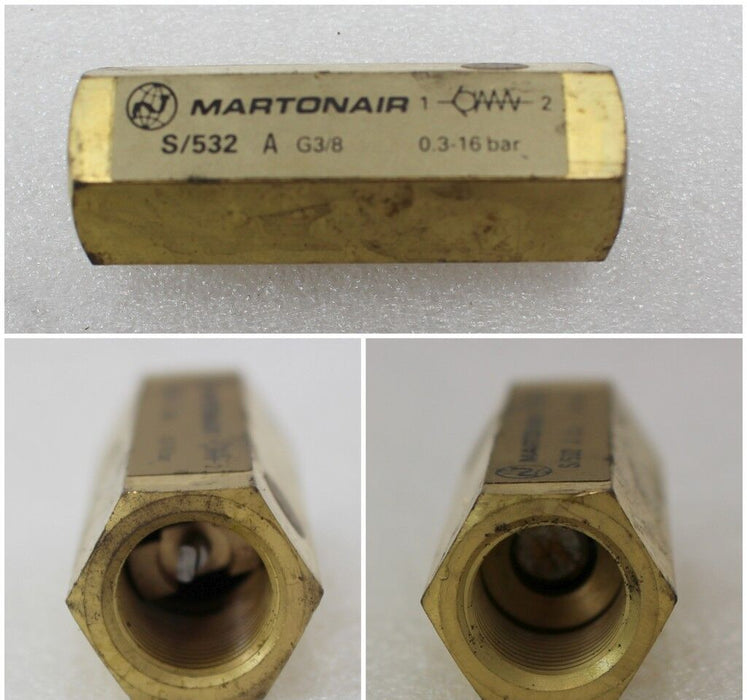 MARTONAIR Rückschlagventil S/532 AG3/8 0,3-16 Bar