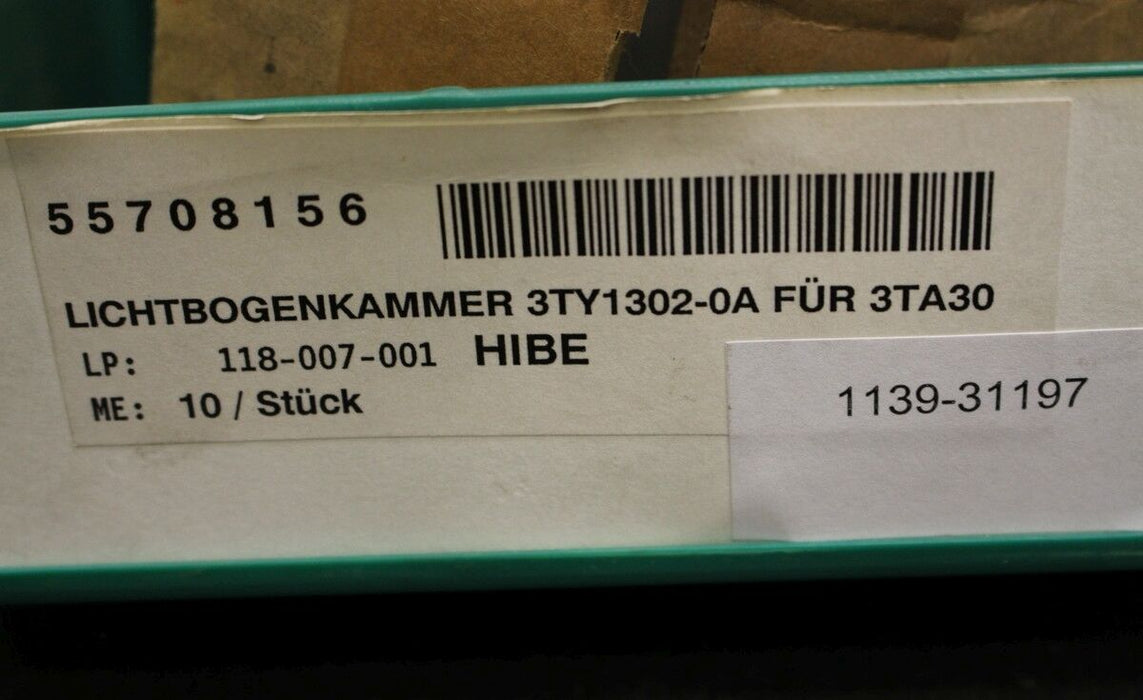 SIEMENS Lichtbogenkammer 3TY1302-0A - für Schütz 3TA30