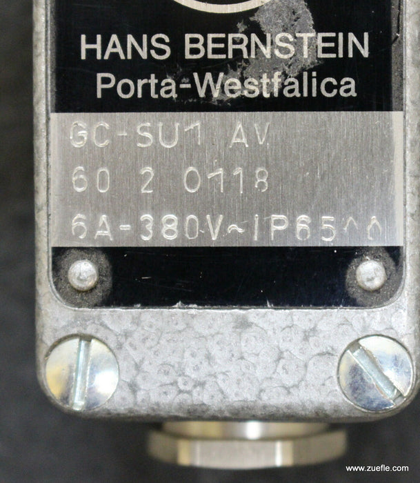 BERNSTEIN Grenztaster GC-SU1 AV 6A 380VAC IP65 Verstellbare Kulisse Art. 6020118