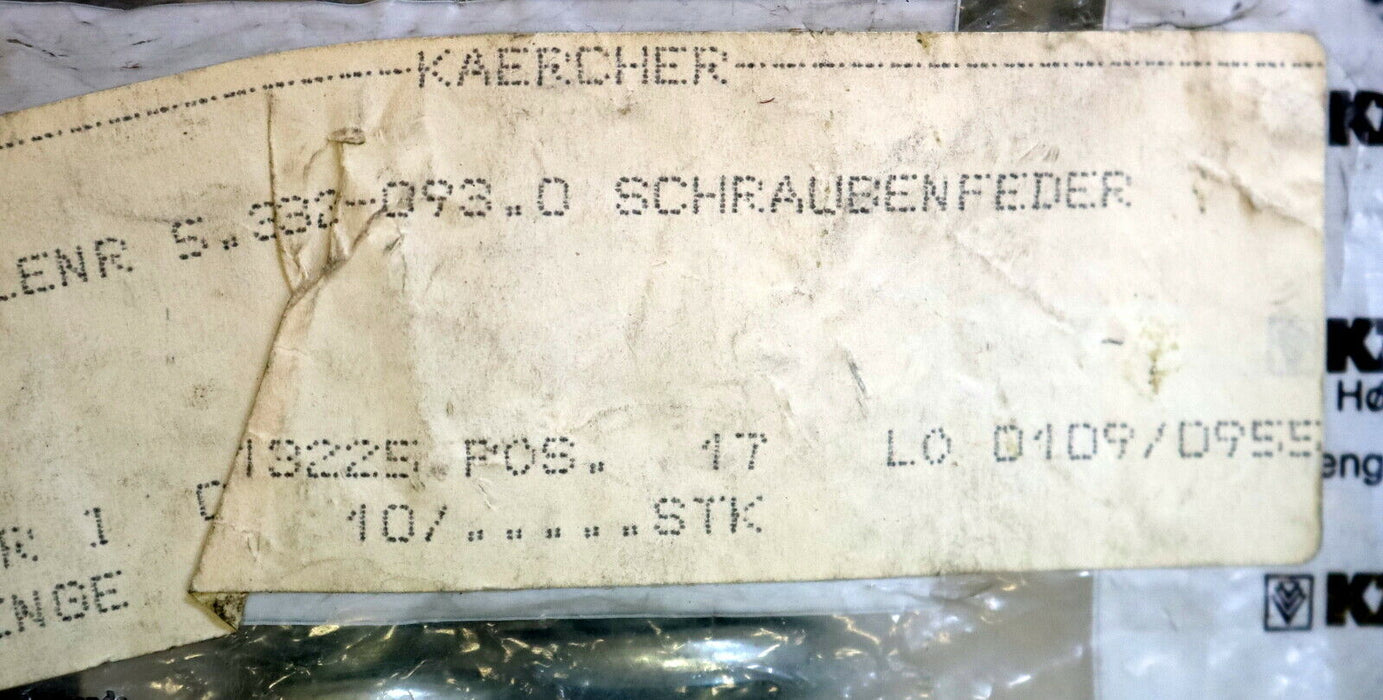KÄRCHER 3 Stück Schraubenfeder 5.332-093.0 - unbenutzt
