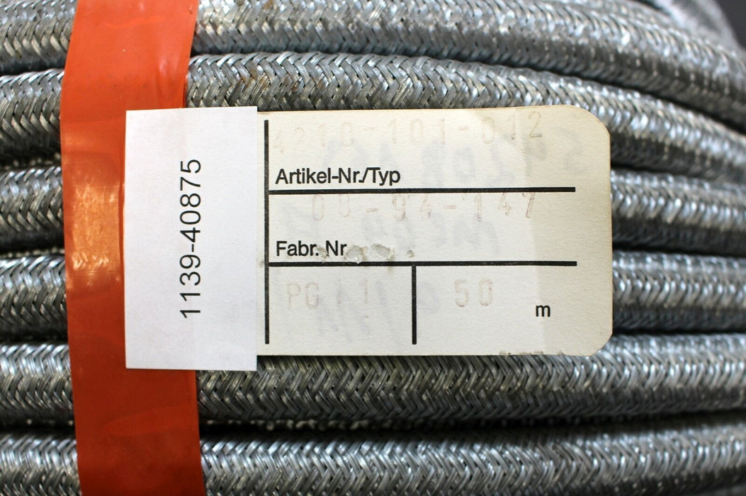 FLEXA 50m Metallschutzschlauch SPR-PVC-EDU-AS AD17 12x17mm flüssigkeitsdicht Her