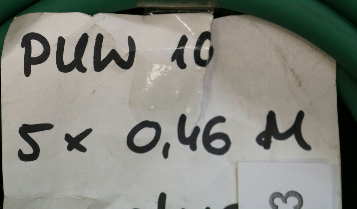 5x460mm Rundriemen Round belt grün verschweißt Ø 10mm Länge ca. 460mm unbenutzt