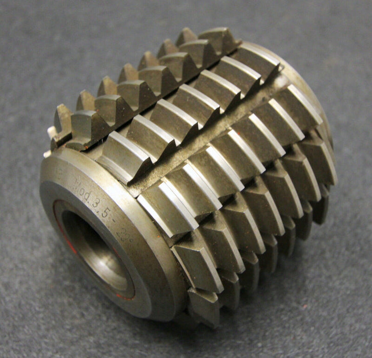 SAAZOR Stollenwälzfräser involute spline hob m= 3,5mm BP I nach DIN3972 20° EGW