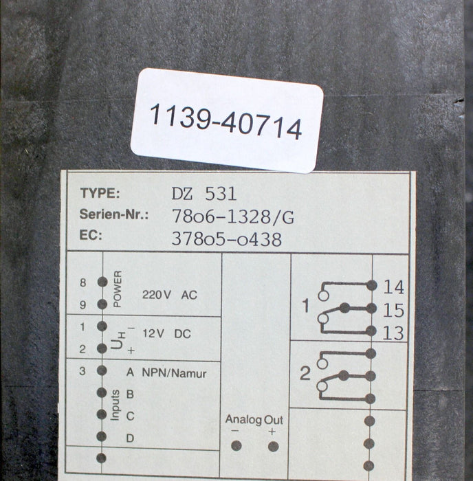 THALHEIM Tachometer DZ 531 Gerätebaugröße96x72x160mm Zifferngröße 10mm