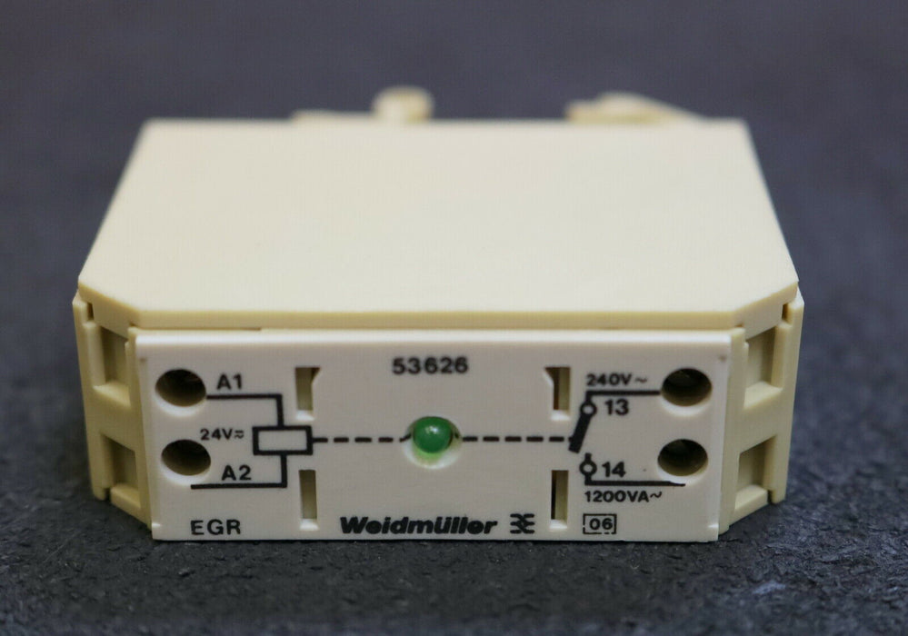 WEIDMÜLLER 4x Relaiskoppler EGR EG2 EN 53626 24VUC Gr. C 250V 4mm² 1A 1S