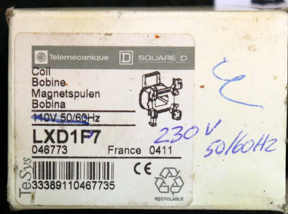 TELEMECANIQUE Magnetspule 230V 50/60Hz Typ LXD1P7 - unbenutzt
