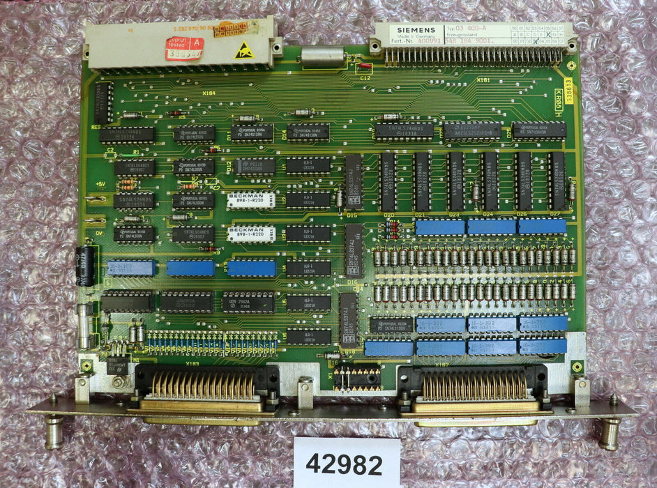 SIEMENS SIMATIC Steckkarte 03400 Typ 03400-A Entwicklungsstand F gebraucht - ok